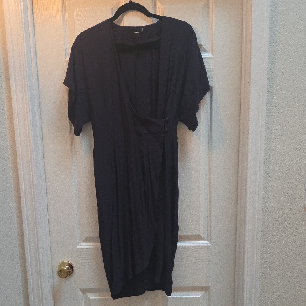 ASOS Elegant Navy Midi Dress